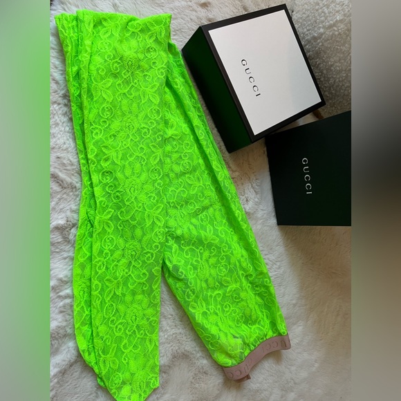 NEW Gucci Lace Tights Size L - Picture 7 of 11